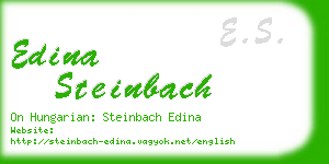 edina steinbach business card